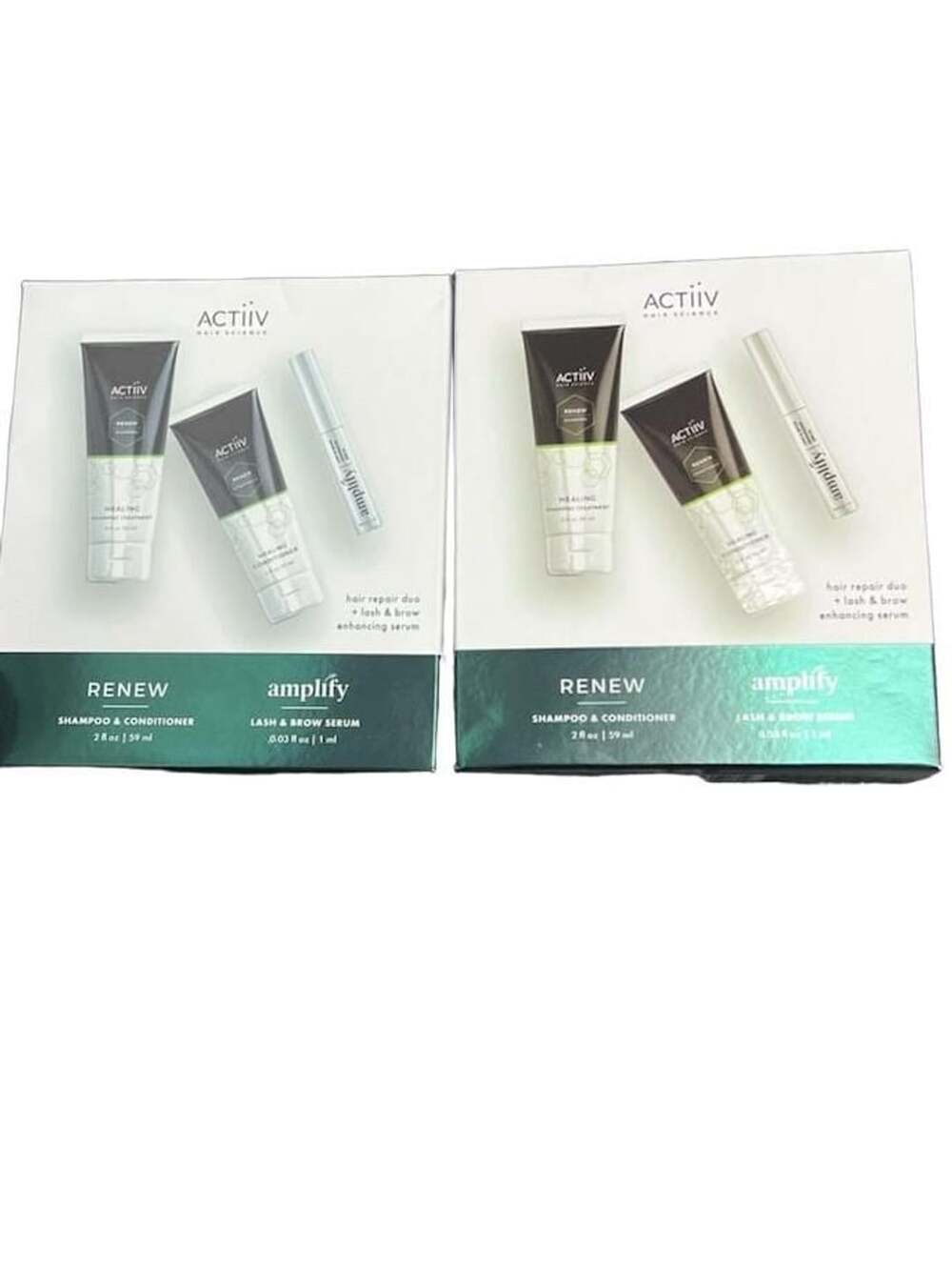 Actiiv Scalp Vitality Refreshing Shampoo and conditioner with amplify lash enhan